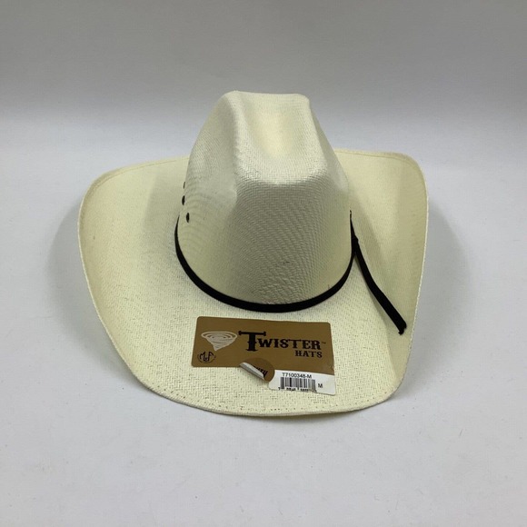 Twister Accessories Twister Hats Youth Size Medium Ivory Straw Cowboy Hat Nwd Poshmark